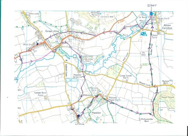Our walking route